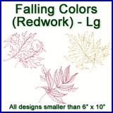 A Falling Colors (Redwork) Design Pack