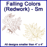 A Falling Colors (Redwork) Design Pack
