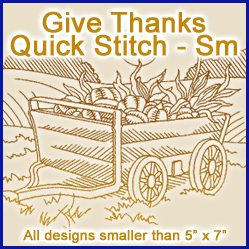 A Give Thanks Quick Stitch Design Pack