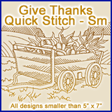 A Give Thanks Quick Stitch Design Pack