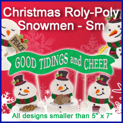 A Christmas Roly-Poly Snowmen Design Pack