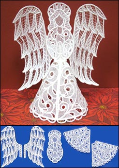 Victorian Angel Tree Topper (Lace)