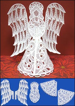 Victorian Angel Tree Topper (Lace)