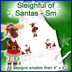 A Sleighful of Santas Design Pack