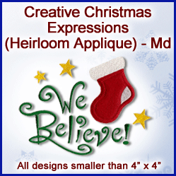 A Christmas Expressions (Heirloom Applique) Design Pack