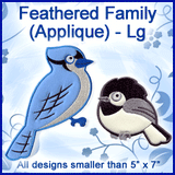A Feathered Family (Applique) Design Pack
