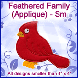 A Feathered Family (Applique) Design Pack