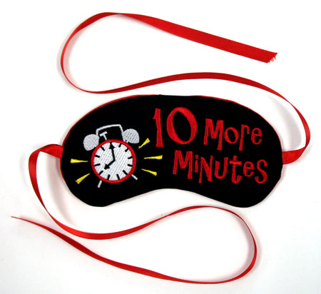 Ten More Minutes Sleep Mask (In-the-Hoop)