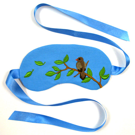 Bird in Branch Sleep Mask (In-the-Hoop)