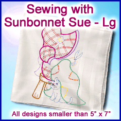 A Sewing with Sunbonnet Sue Design Pack