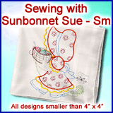 A Sewing with Sunbonnet Sue Design Pack