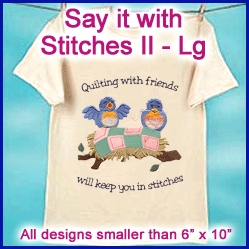 A Say It with Stitches II Design Pack