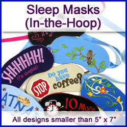 A Sleep Masks (In-the-Hoop) Design Pack