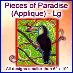 A Pieces of Paradise (Applique) Design Pack