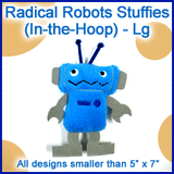 A Radical Robots Stuffies (In-the-Hoop) Design Pack