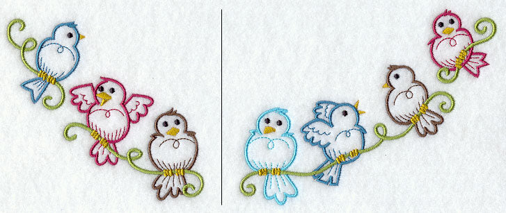 Perching Birds Neckline (Crewneck)