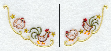 Hens and Roosters Neckline (Crewneck)