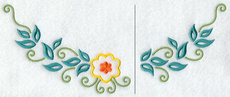 Floral Fashion Neckline (Crewneck)