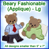 A Beary Fashionable (Applique) Design Pack