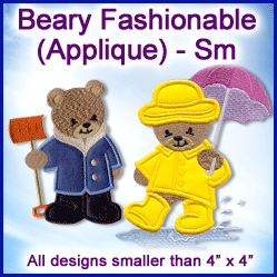 A Beary Fashionable (Applique) Design Pack