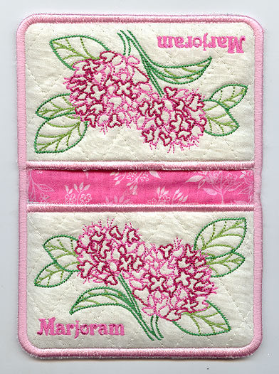 Marjoram Pot Holder (In-the-Hoop)