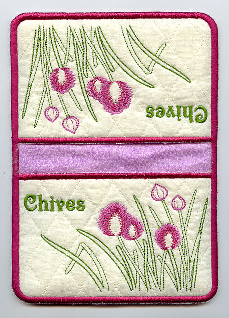 Chives Pot Holder (In-the-Hoop)