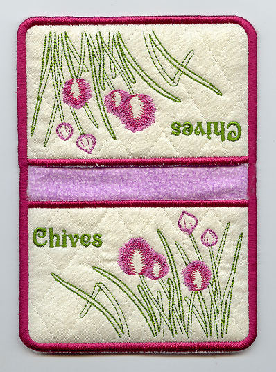 Chives Pot Holder (In-the-Hoop)