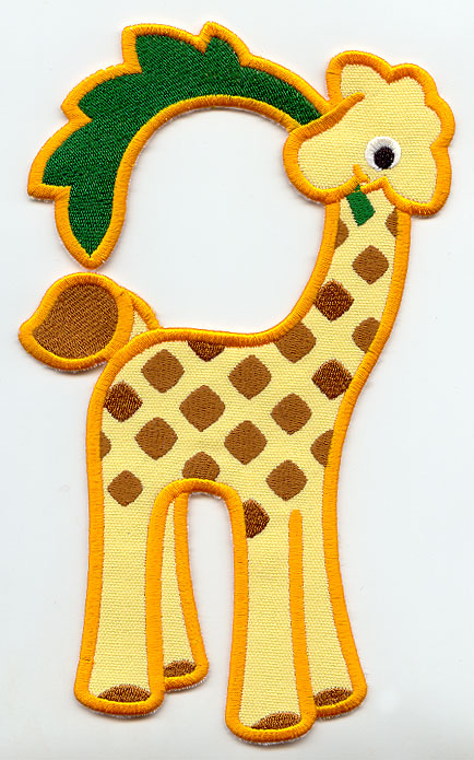 Gentle Giraffe Door Hanger (In-the-Hoop)