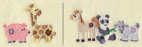 Primitive Patchwork Animal Border 2