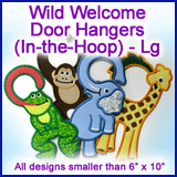 A Wild Welcome Door Hangers (In-the-Hoop) Design Pack