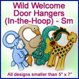 A Wild Welcome Door Hangers (In-the-Hoop) Design Pack