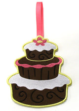 Tasty Treats Towel Topper - Chocolate Layer Cake (In-the-Hoop)