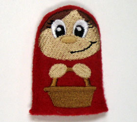 Little Red Riding Hood Finger Puppet (In-the-Hoop)