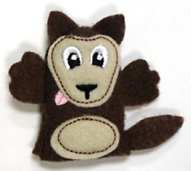 Big Bad Wolf Finger Puppet (In-the-Hoop)