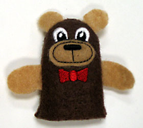 Papa Bear Finger Puppet (In-the-Hoop)