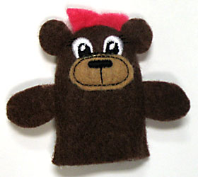 Mama Bear Finger Puppet (In-the-Hoop)
