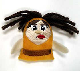 Wicked Stepsister 2 Finger Puppet (In-the-Hoop)