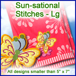 A Sun-sational Stitches (Applique) Design Pack
