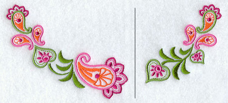 Leafy Paisley Neckline (Crewneck) (Split)