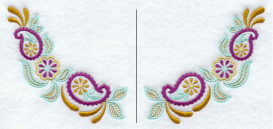 Daisy Paisley Neckline (Crewneck) (Split)