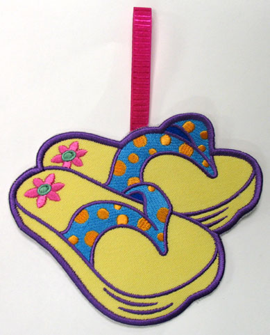 Ships Ahoy Towel Topper - Flip-Flops (In-the-Hoop)