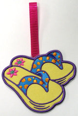 Ships Ahoy Towel Topper - Flip-Flops (In-the-Hoop)