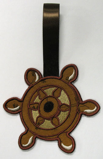 Ships Ahoy Towel Topper - Ship's Wheel (In-the-Hoop)