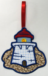 Ships Ahoy Towel Topper - Lighthouse (In-the-Hoop)