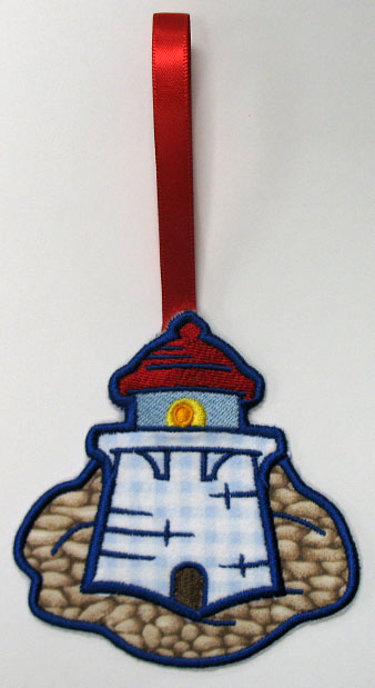 Ships Ahoy Towel Topper - Lighthouse (In-the-Hoop)