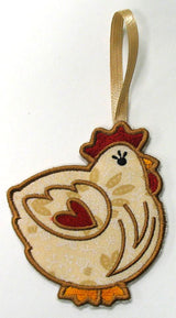 Towel Topper - Hen (In-the-Hoop)