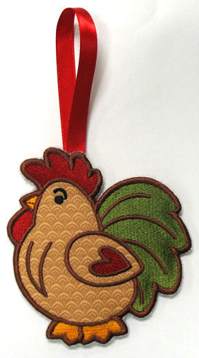 Towel Topper - Rooster (In-the-Hoop)