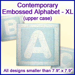 A Contemporary Embossed Alphabet Design Pack