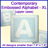 A Contemporary Embossed Alphabet Design Pack