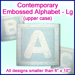 A Contemporary Embossed Alphabet Design Pack